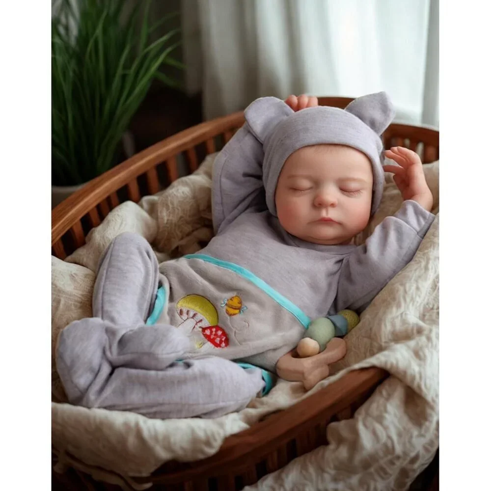 🆕17Inch Full Cloth Body With Vinyl Limbs Cute Baby Doll Boy with Accessories
